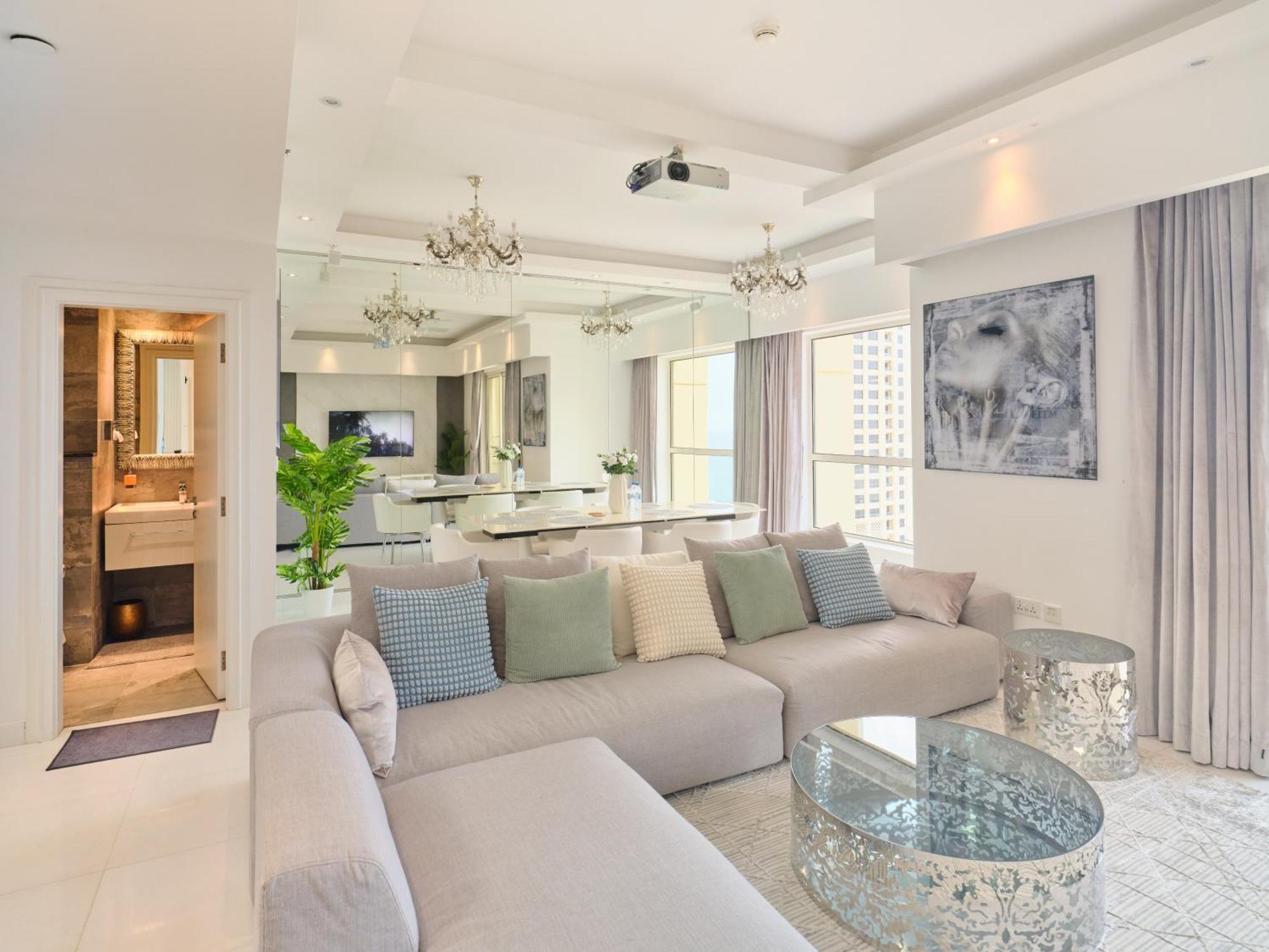 Jbr Beachfront Luxe Apartment All Rooms Sea Facing 두바이 외부 사진
