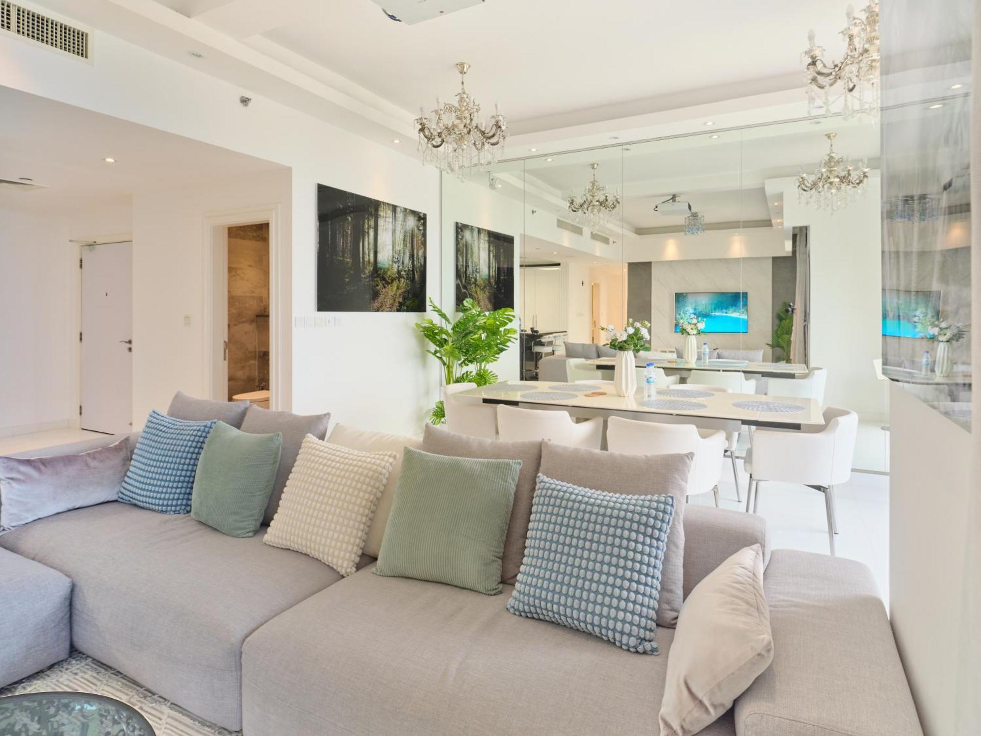 Jbr Beachfront Luxe Apartment All Rooms Sea Facing 두바이 외부 사진